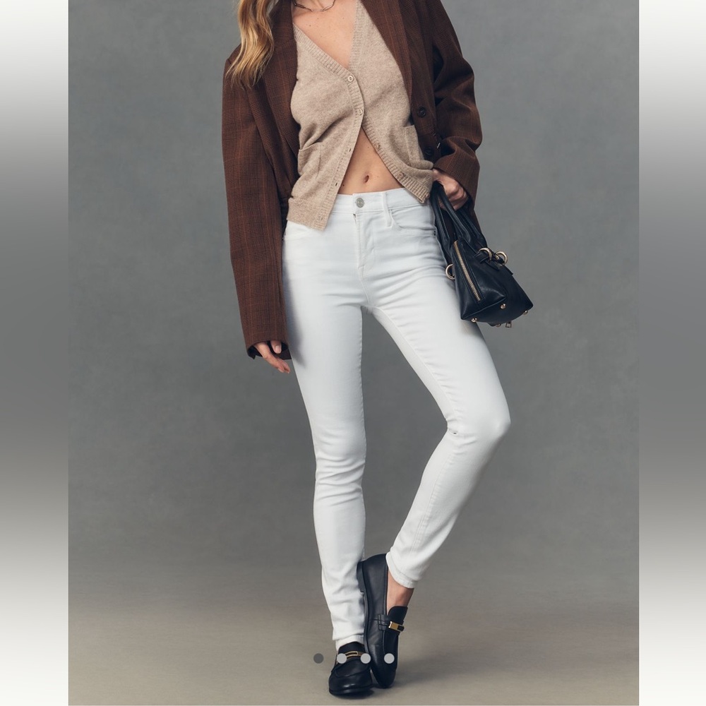 AG Adriano Goldschmied Women's High Rise Skinny Jeans - White